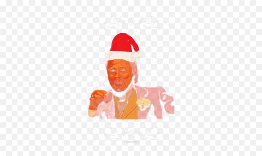 Leonardo Dicaprio Laughing Ugly - Santa Claus Emoji,Emoji Xmas Tee