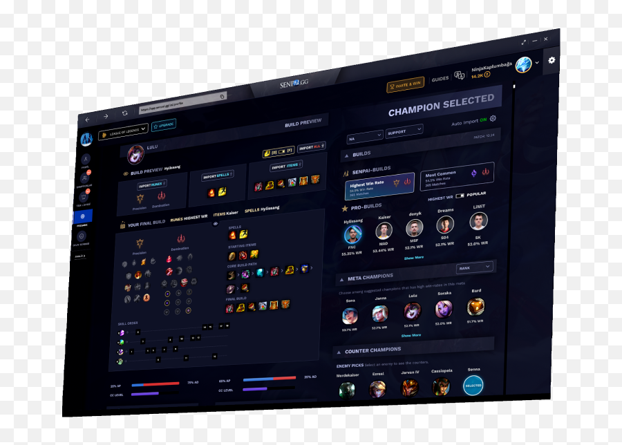 Best Lol Application - Lol Assistant Senpai Desktop App Senpai Gg Emoji,League Mastery Emoticons