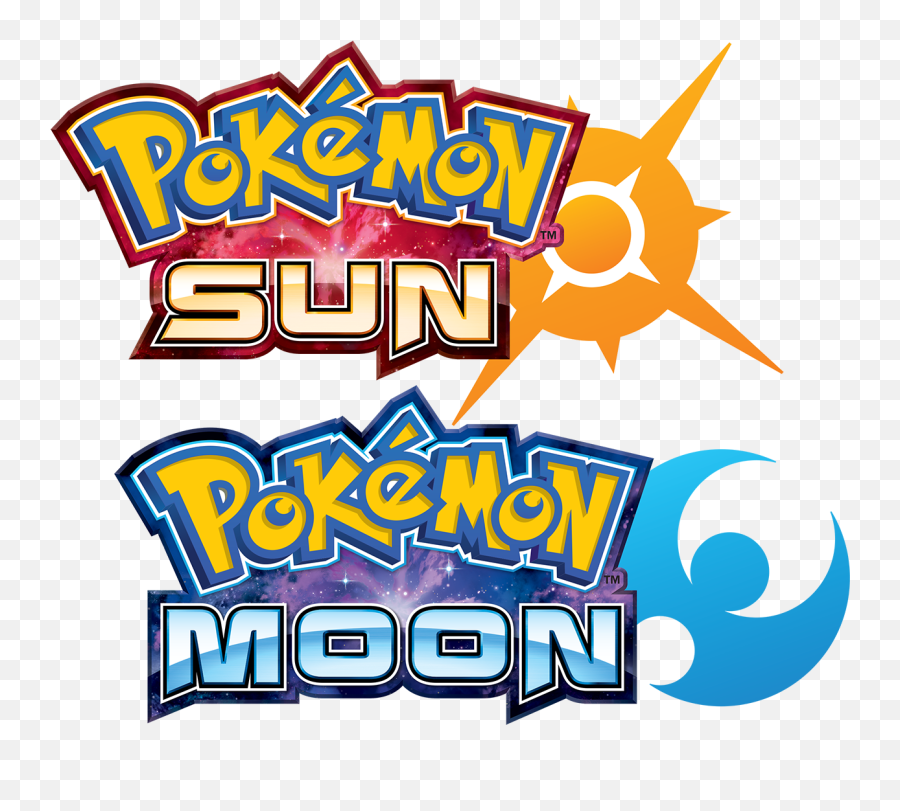 Download Hd Pokémon Sun Moon Logo - Pokemon Sun And Moon Pokemon Sun And Moon Logo Png Emoji,Sun And Moon Emoji