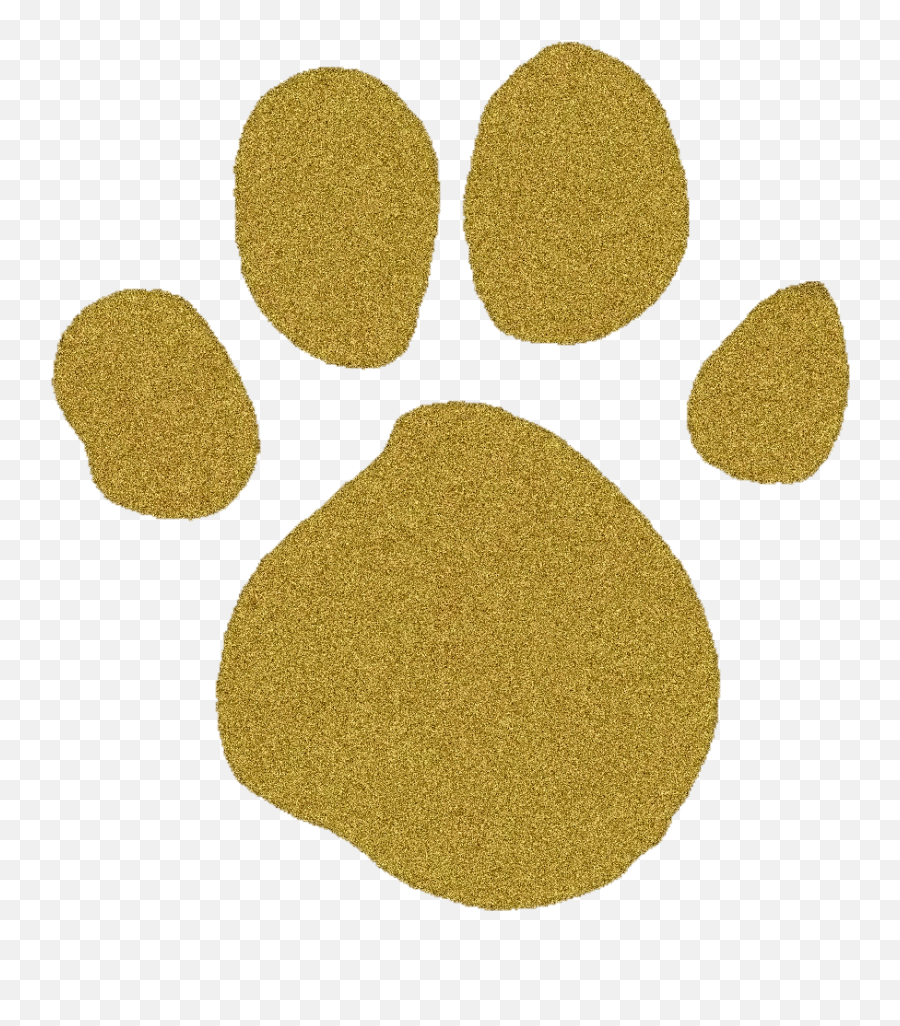 Gold Pawprint Blueu0027s Clues Gold Paw Print Clue Party - Clues Paw Prints Emoji,Brown Pawprints Emoticon