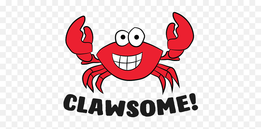 Red Lobster Clawsome Sea Crab Cartoon Lobster T - Shirt For Emoji,Eq Cartoon Faces With Emotion Words