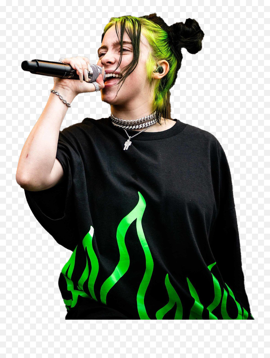 Singer Billie Eilish Transparent Images Png Png Mart Emoji,Music And Singing Emojis