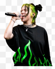 Singer Billie Eilish Transparent Images Png Png Mart Emoji,Music And Singing Emojis
