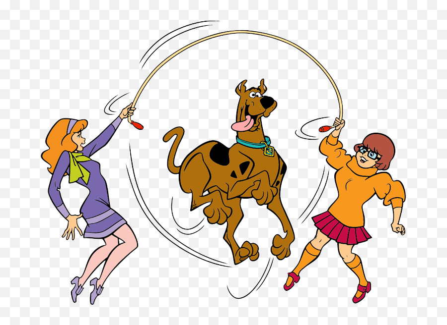 Jump Clipart Cartoon Character Jump - Scooby Doo Et Daphne Emoji,Scooby Doo Emoji