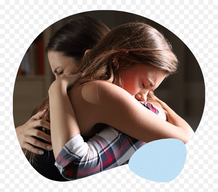 Welcome To Act Myself - Two Girls Hug Crying Emoji,Multiple Emotions