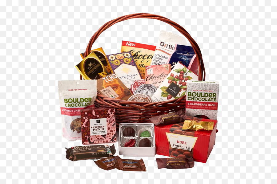 Novelty Chocolate Basket Local And Imported Chocolates Emoji,Canned Bean Emoji