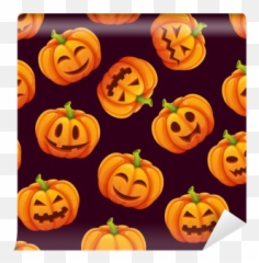 Pumpkins Wall Mural Pixers - Zucche Di Halloween Divertenti Emoji,Jack O Lantern Emotions