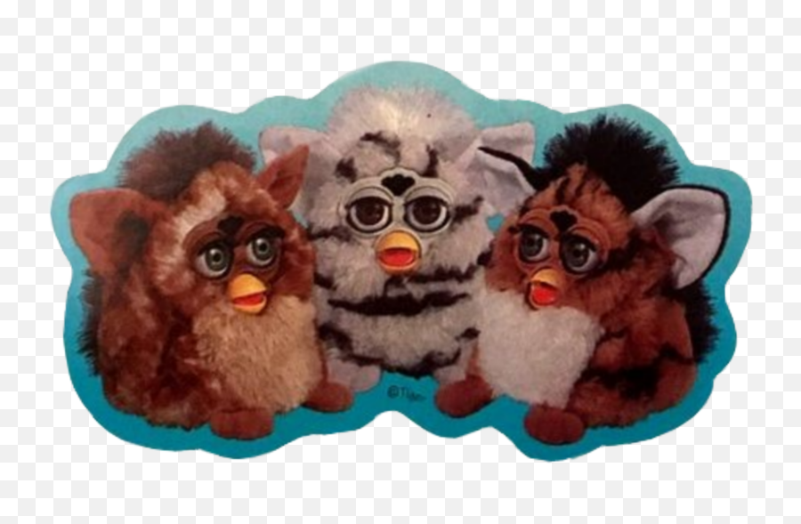 Furby Furbys Vintage Sticker - Sticker Emoji,Furby Emoji