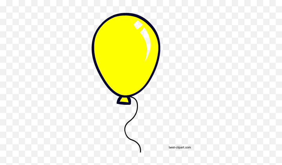 Yellow Balloons Banner Free Download Huge Freebie Download - Color Balloon Clipart Outline Emoji,House Balloons Emoji