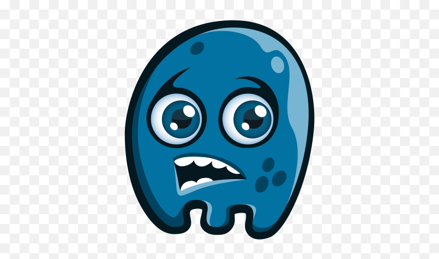 Printed Vinyl Jelly Monster Cartoon - Dot Emoji,Jelly Emoticon