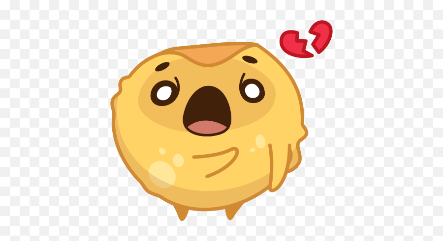 Vk Sticker 47 From Collection Pancake And Sour Cream Emoji,Pancake Emojis Transparent