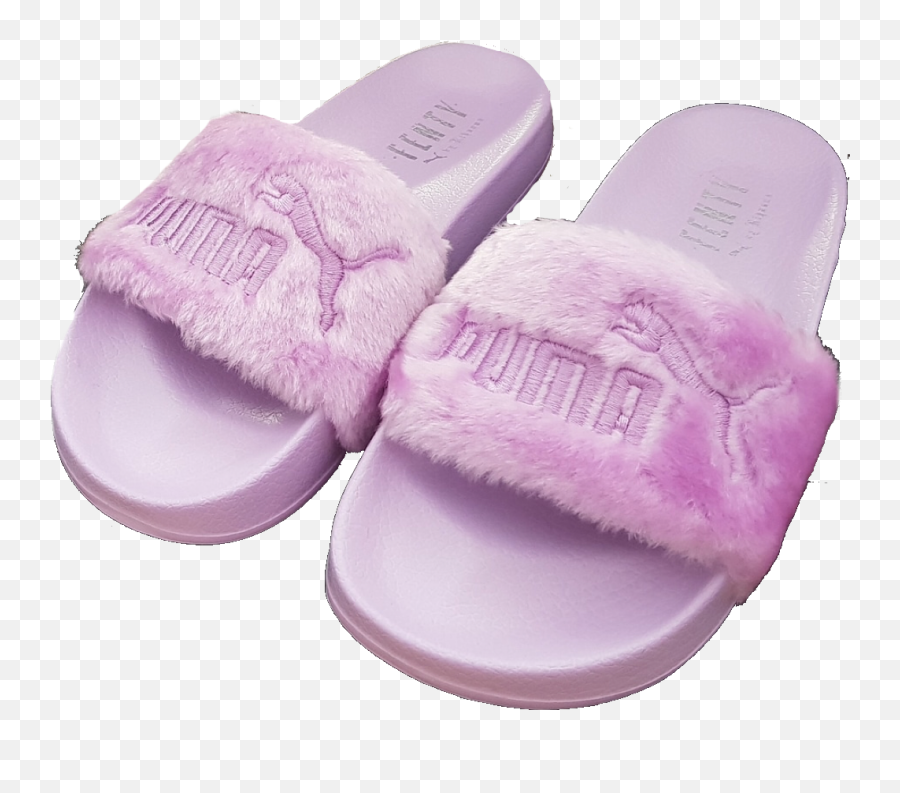 Png Slides Puma Pink Fluffy Cute - Fluffy Pink Slides Png Emoji,Emoji Slides