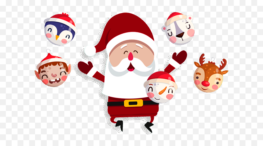 Merry Christmas Match Game - Santa Claus Emoji,Hidden Skype Emoticons Santa Mooning