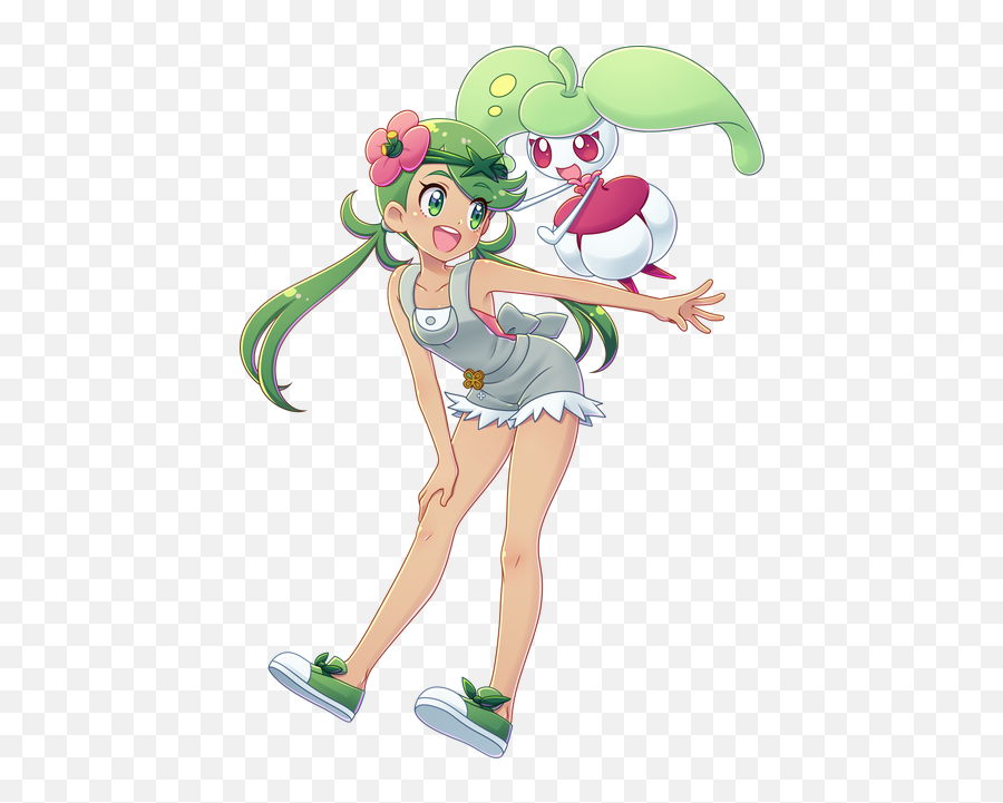 Top 27 Most Favourite Pokemon Girls In Pokemon Fans Mind - Oxo3d Sun Moon Mallow Pokemon Emoji,Pokemon That Help People With Emotions