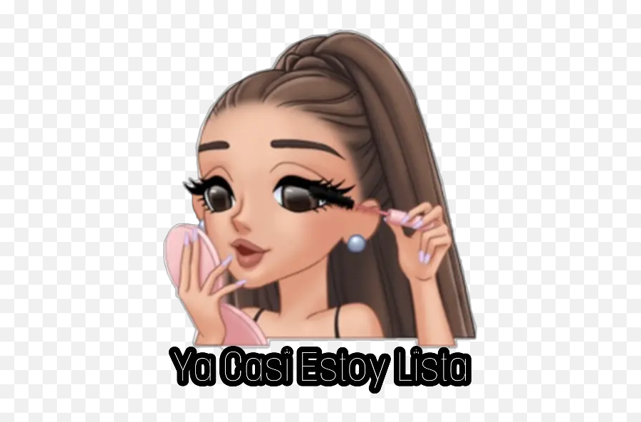 Makeup Stickers For Whatsapp - Ariana Grande Arimojis Emoji,Makeup Emojis Png