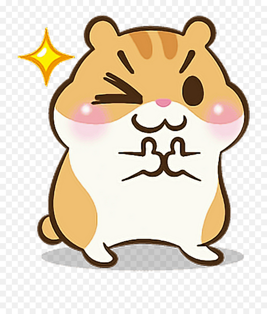 Kawaii Clipart Hamster - Kawaii Hamsters Drawings Png Dibujos De Hamsters Kawaii Emoji,Frida Khalo Emoji