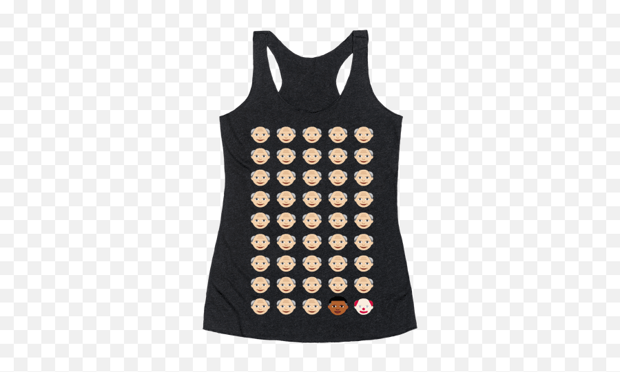 Emoji Racerback Tank Tops - Boxing Llama,Us Presidents In Emojis