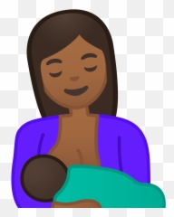 Breast Feeding Medium Dark Skin Tone Emoji,Boobs Emoticon