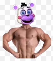 Helpy Buff Buffhelpy Sticker - Fnaf Security Breach Memes Emoji,Buff Emoji