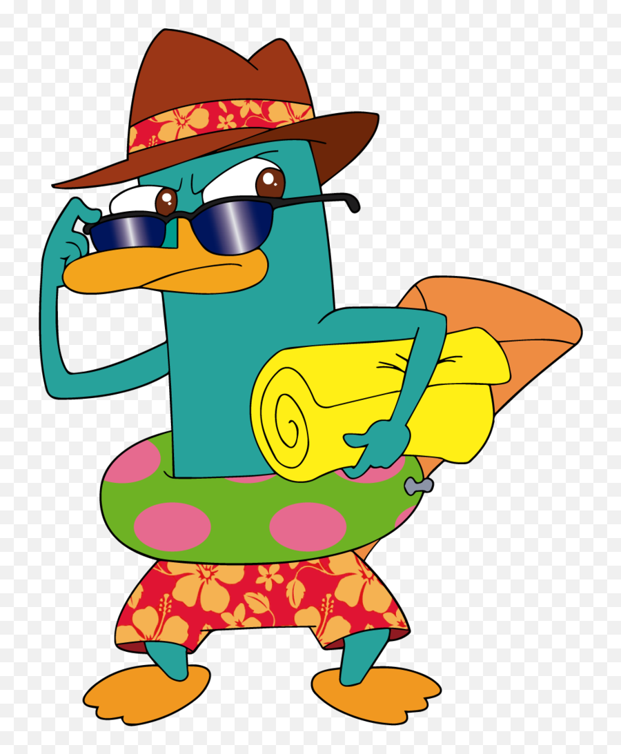 Sunglasses Clipart Summer Clothes - Perry The Platypus Beach Emoji,Platypus Emoji