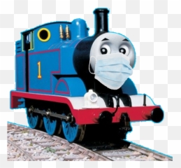 Cartoon Characters Wearing Masks - Thomas The Tank Engine Emoji,Deviantart Face Covering Emoticon