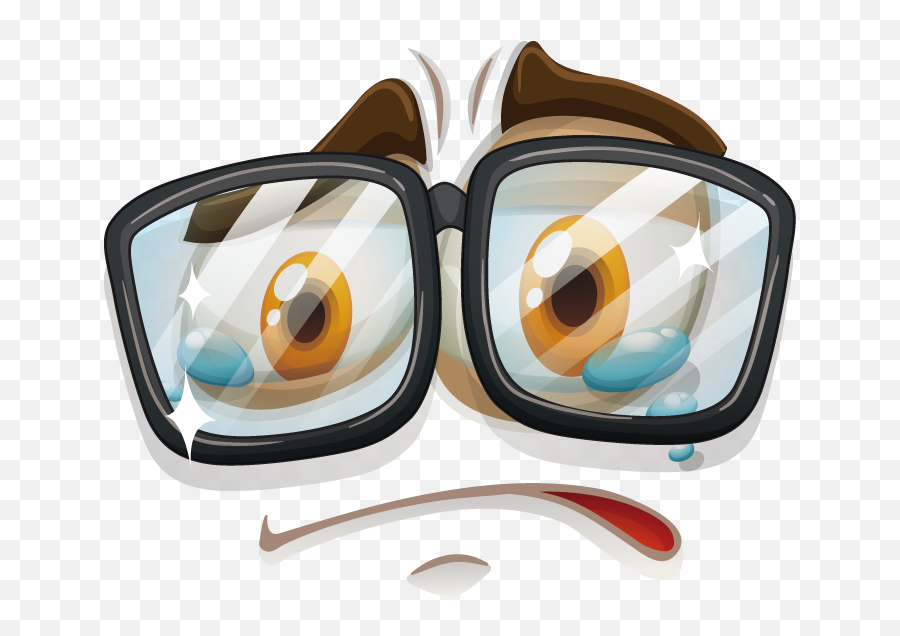 Download Adobe Face Illustration - Sad Face With Glasses Emoji,Lense Emoji