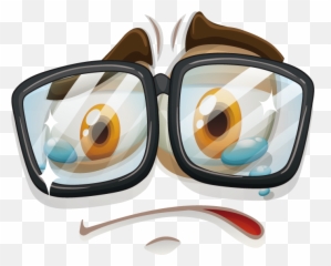 Download Adobe Face Illustration - Sad Face With Glasses Emoji,Lense Emoji