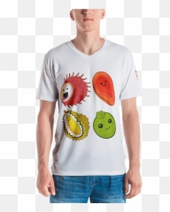 Fruit Chakra V Neck T - Shirt Modern Family Dylan T Shirts Emoji,)v Emoticon