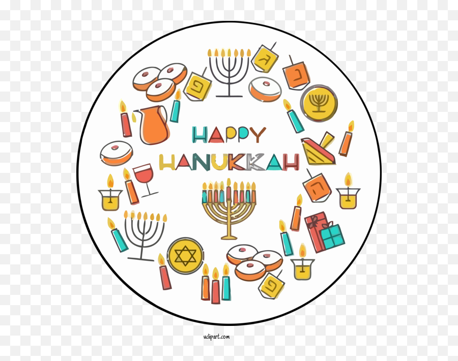 Holidays Sharing Circle Icon For Emoji,Chanukah Menorah Emoticon