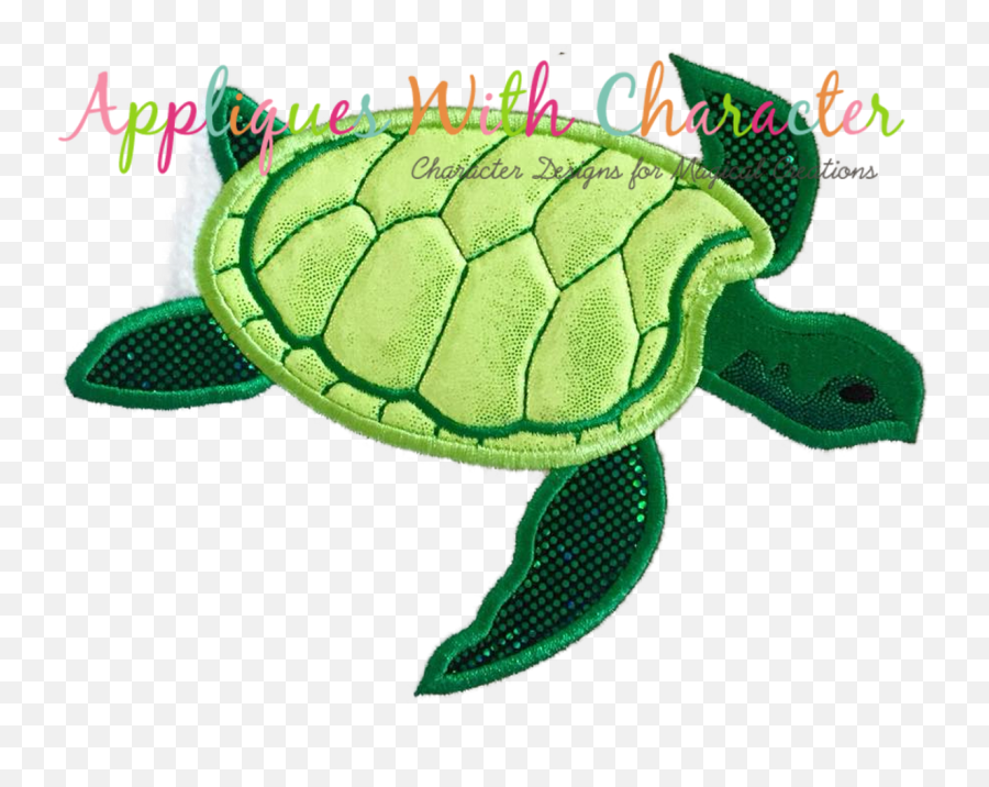 Sea Turtle Applique Design - Tortoise Emoji,Sea Turtle Emoji