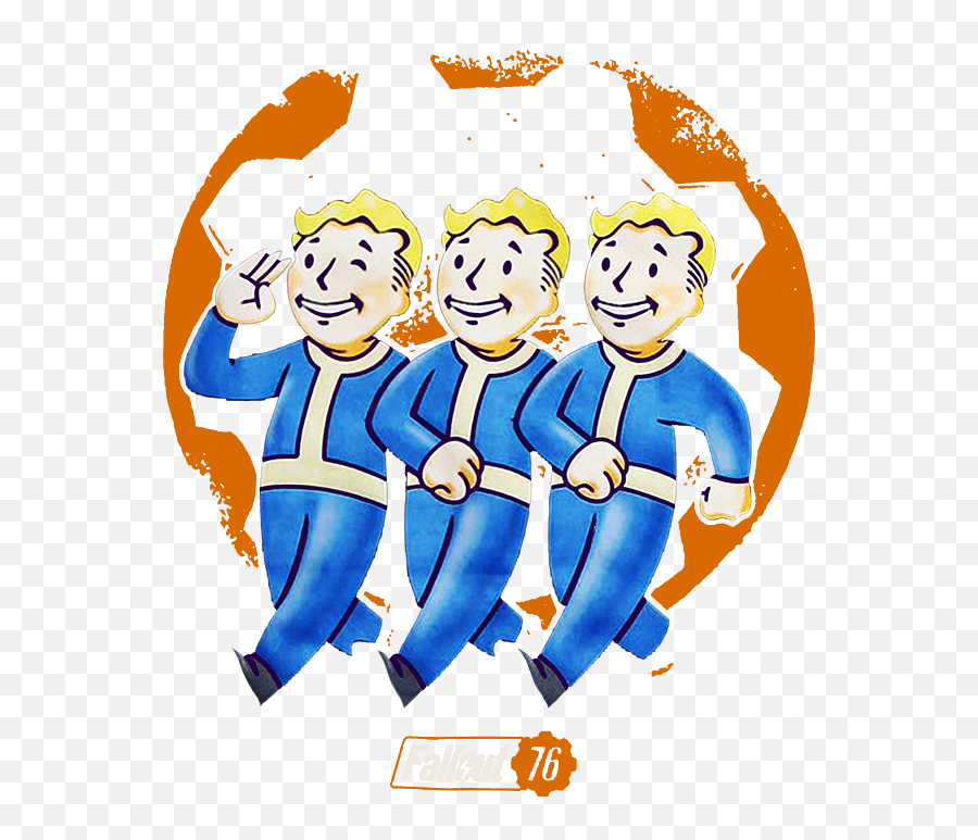 Fallout 76 Vault Boy Trio Carry - All Pouch Emoji,Fall Out 4 Pip Boy Emoticon Text