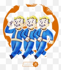 Fallout 76 Vault Boy Trio Carry - All Pouch Emoji,Fall Out 4 Pip Boy Emoticon Text