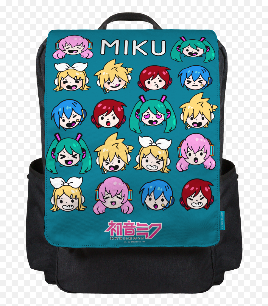 For Fans By Fansmiku Chibi Batch Backpack Flap Emoji,Emoticon Backpack