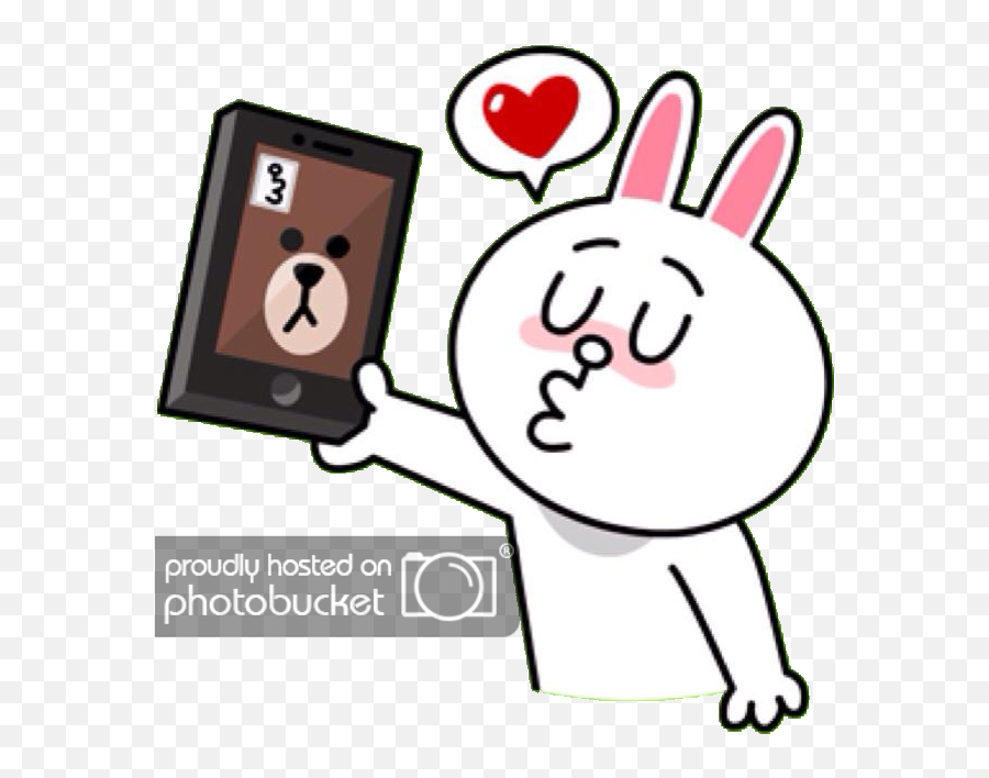 Cute Couple Cartoon Cute Love Gif - Brown And Cony Transparent Emoji,Totoro Emoticons