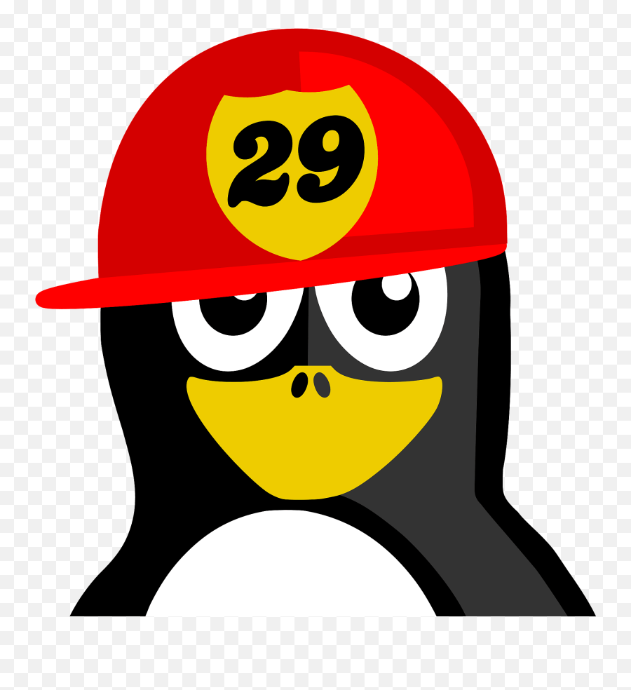 Fireman Penguin Clipart Free Download Transparent Png - Linux Penguin In Top Hat Emoji,Penguin Emoticons