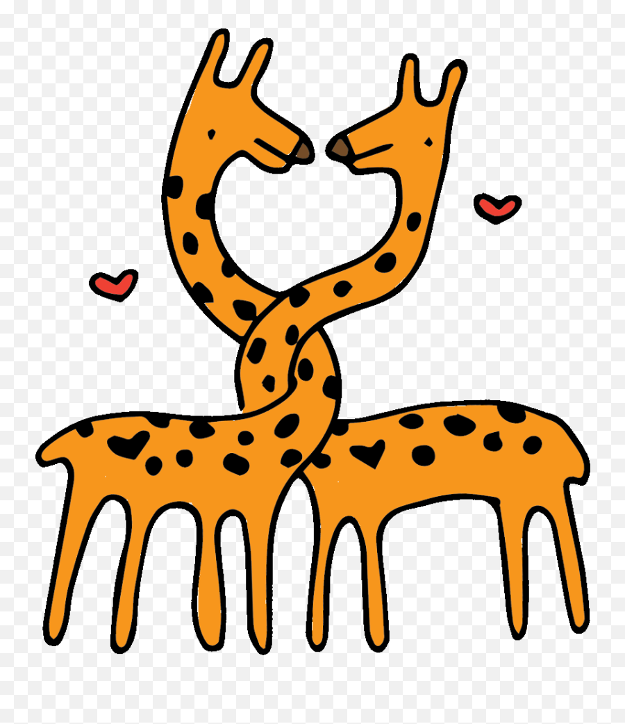 Animated Giraffe Gifs - Transparent Guy Love Gif Emoji,Jiff Emoji