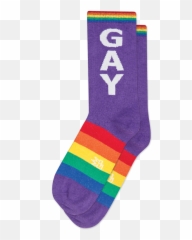 Purple Rainbow Gay Socks Unisex Gumball Poodle 1350 - Sock Emoji,Emoji Socks Men