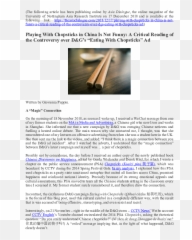 Pdf Playing With Chopsticks Is Not Funny Giovanna Puppin - Vertical Emoji,Chopsticks Emoji