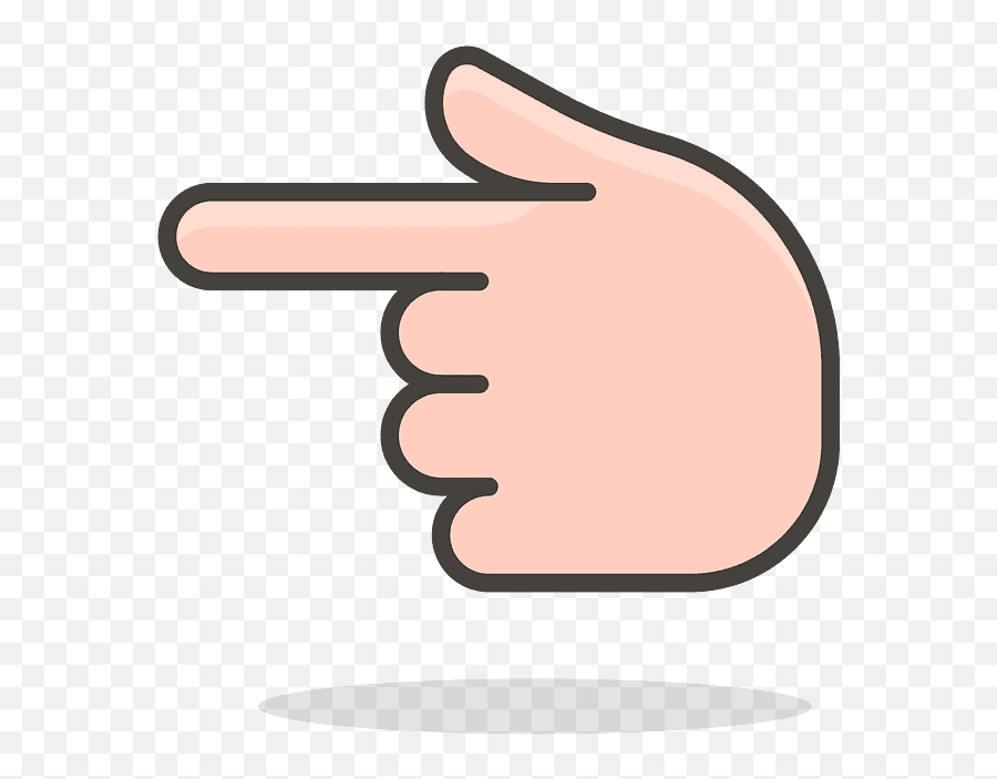 Backhand Index Pointing Left Emoji Clipart Free Download - Pointing Left Finger Clipart,Pointing Finger Emoji