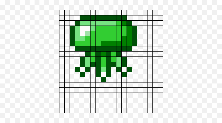 Perler Bead Templates - Jellyfish Pixel Art Emoji,Emojis That Work In Terraria