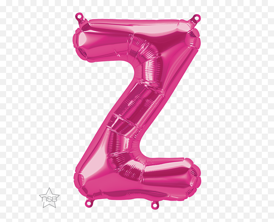 Magenta Shape Qualatex Foil Balloon Emoji,Pink With Emoji Letter L