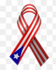 Puerto Rico Flag Ribbon Sticker - Solid Emoji,Puerto Rico Emoji