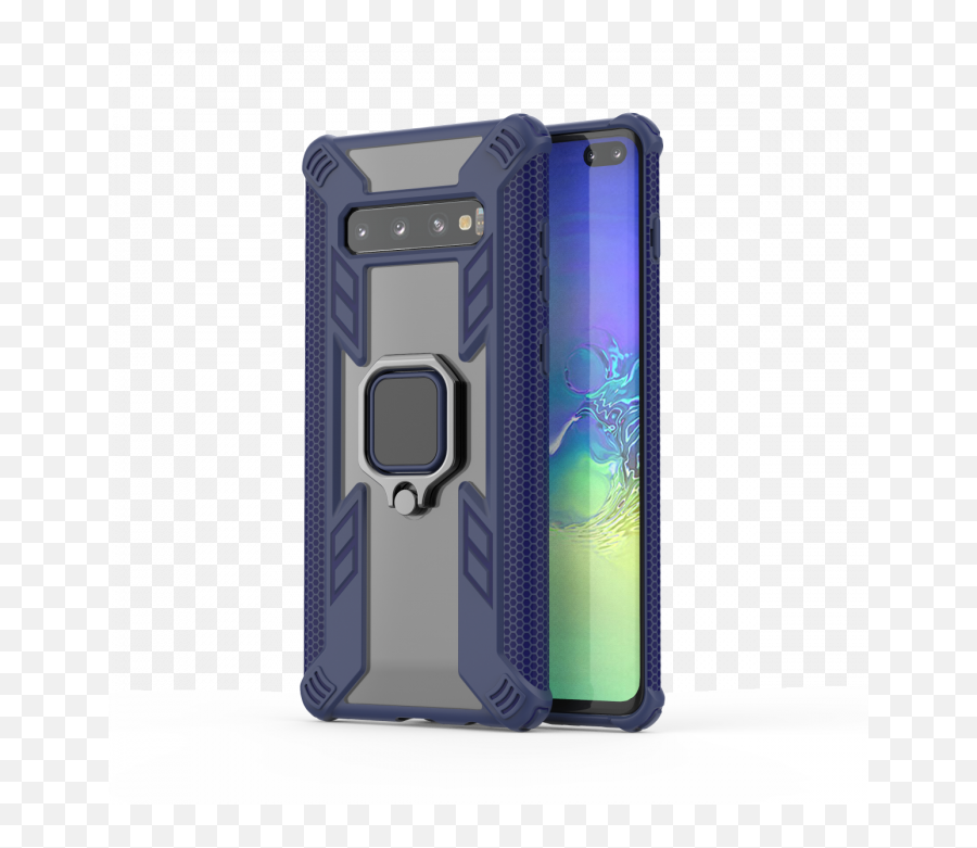 Galaxy S10 Stripe Armor Ring Case - Blue Sostenedor De Celular En Protector Emoji,How Do I Get Emojis On My Galexy Note 5