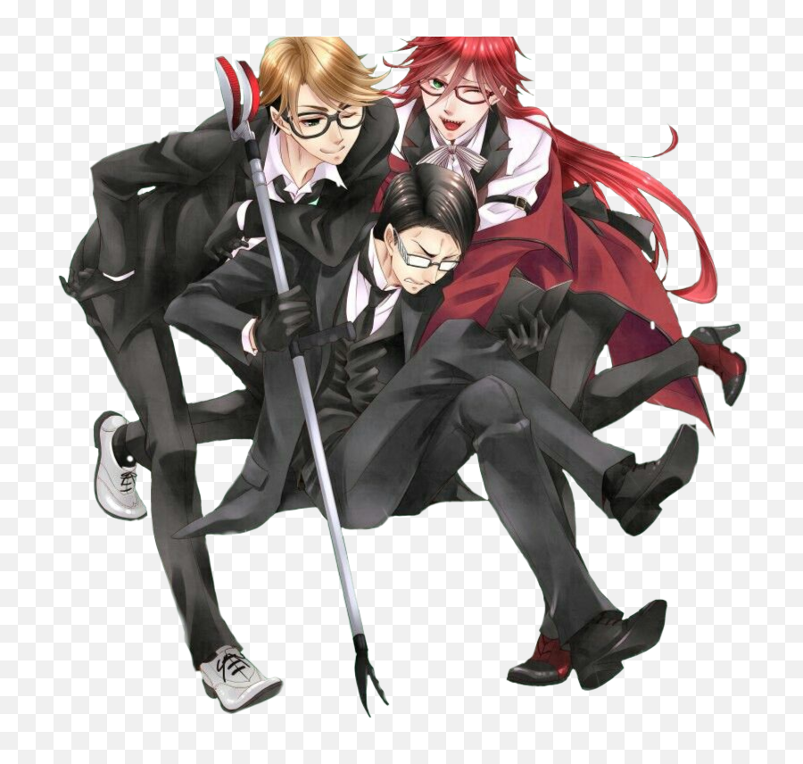 Kuroshitsuji Shinigami Sticker By Nemesis6767 - Ronald Kuroshitsuji Emoji,Grell Sutcliff Emojis