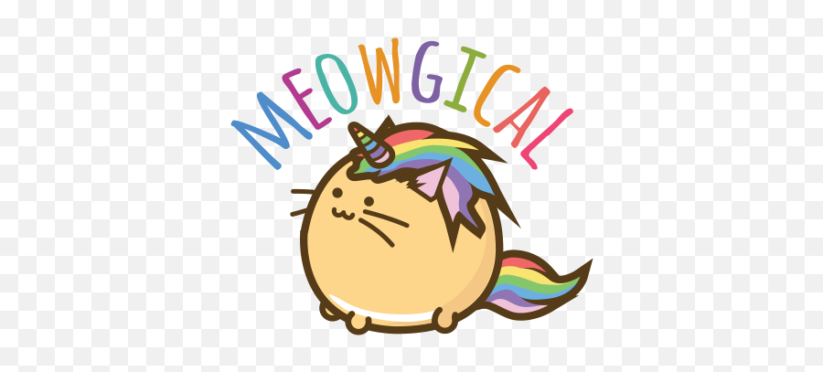 Fuzzballs Animated Stickers - Cat Unicorn Gif Emoji,Cuteness Overload Emoji