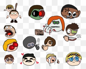 Hermits As Cursed Emojis - For Adult,Two Arm Emojis