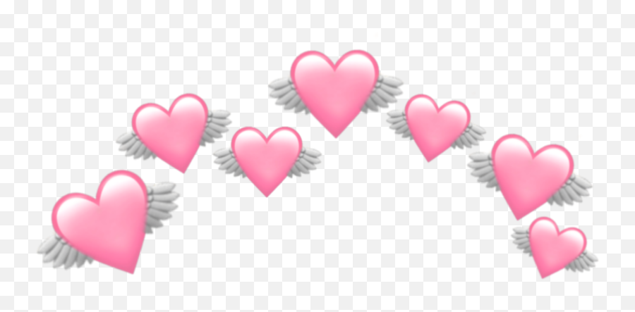 Heart Pink Pastel Pinkpastel Pastelcolor Emoji Crown - Pink Heart Emoji Aesthetic,Pink Flower Emoji