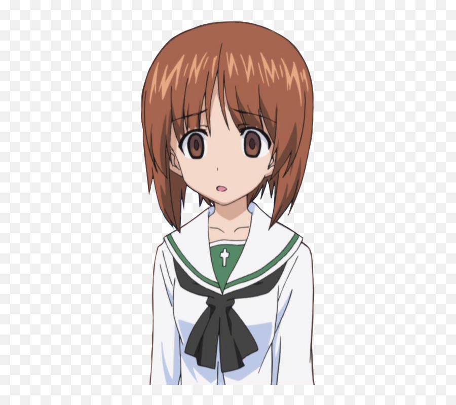 Nishizumi Miho - Girls Und Panzer Miho Scared Emoji,Anime Boy Face Emotions Color