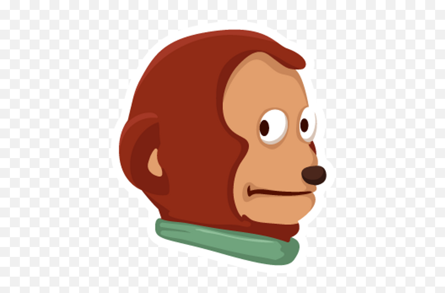 Awkward Look Monkey Puppet - Sticker Mania Emoji,Uganda Knuckles Emojis