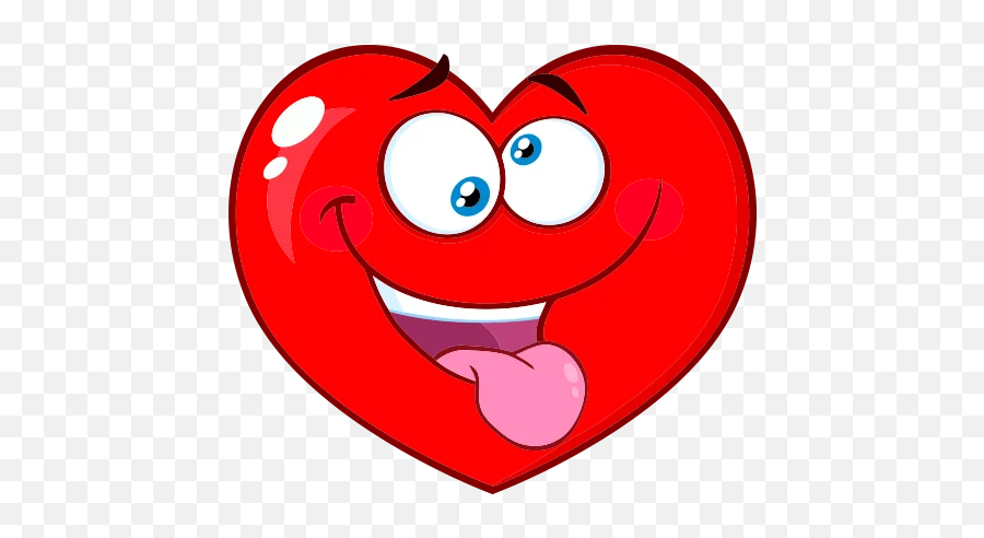 Heart Emoji - Stickers For Whatsapp Angry Heart Cartoon,How To Animated Heart Emoji